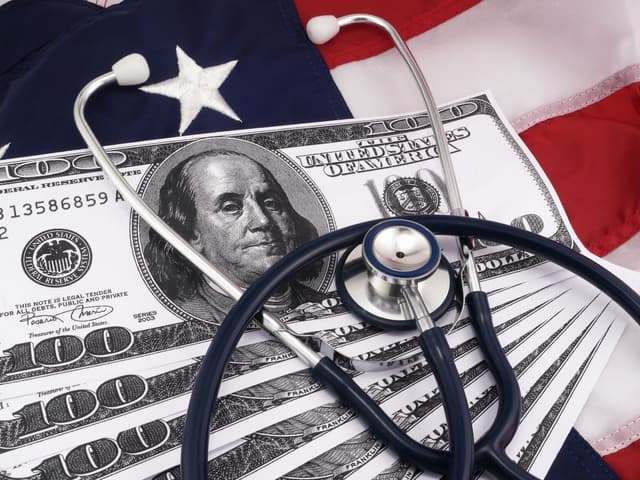 money stethoscope us flag: © Matt Jones - stock.adobe.com